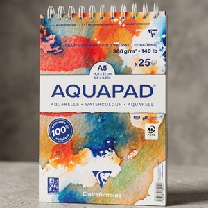 בלוק צבעי מים 300 גר 25 דף Aquapad A4