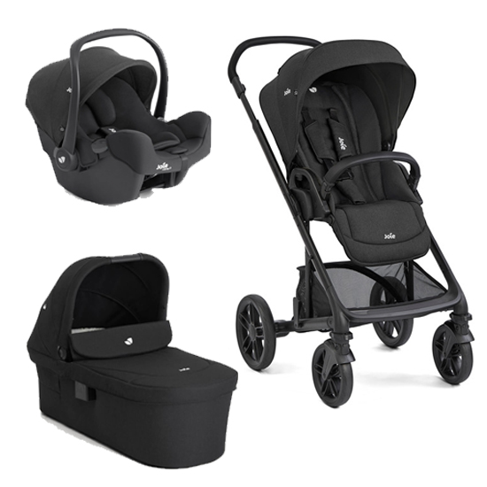 עגלת תינוק המתאימה מלידה כוללת סלקל Chrome™ 2 Trio - שחור