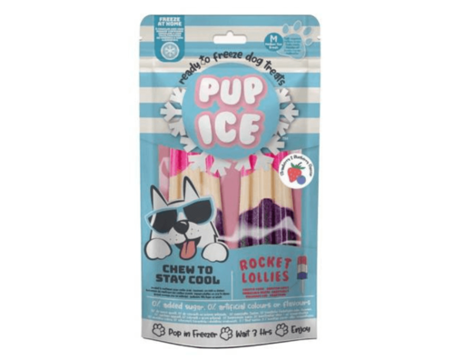PUP ICE פופ אייס ארטיק לכלב בטעם תות ואוכמניות 90 גרם