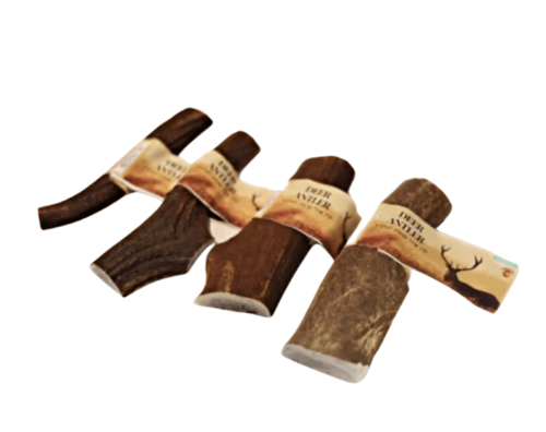 DEER ANTLER קרן אייל אדום חצויה 100% טבעי מידה S