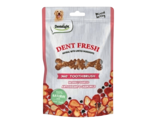 Dentalight דנטל פרש חטיף מועשר בקמומיל ופירות 150 גרם