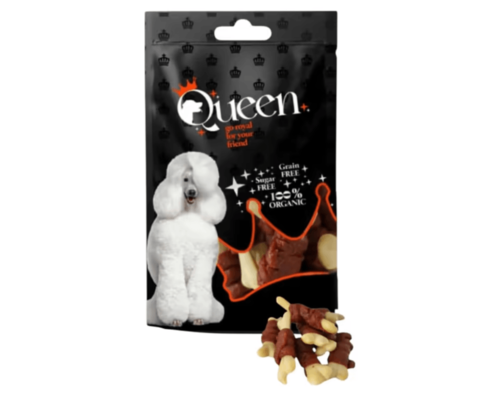 Queen חטיף קווין בטעם ברווז על עצם סידן 80 גרם