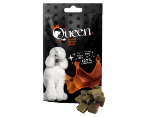 Queen חטיף קווין בטעם קוביות ברוקולי בציפוי שומשום 80 גרם