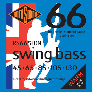 סט 5 מיתרים לבס ניקל ROTOSOUND RS665LDN
