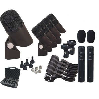 סט 7 מיקרופונים לתופים כולל תפסנים ALCTRON T8500
