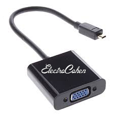 כבל מתאם VGA TO MICRO HDMI