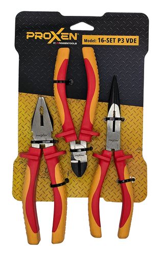 סט פליירים מבודדים לחשמלאי PROXEN SET P3 VDE