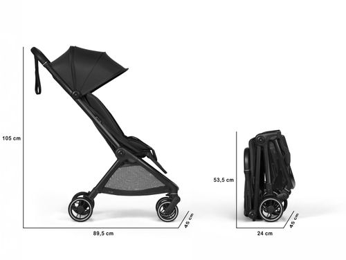 טיולון מתחבר במגנטים מאושר לטיסה דגם Connect Mini  BumpRider אפור - GREY