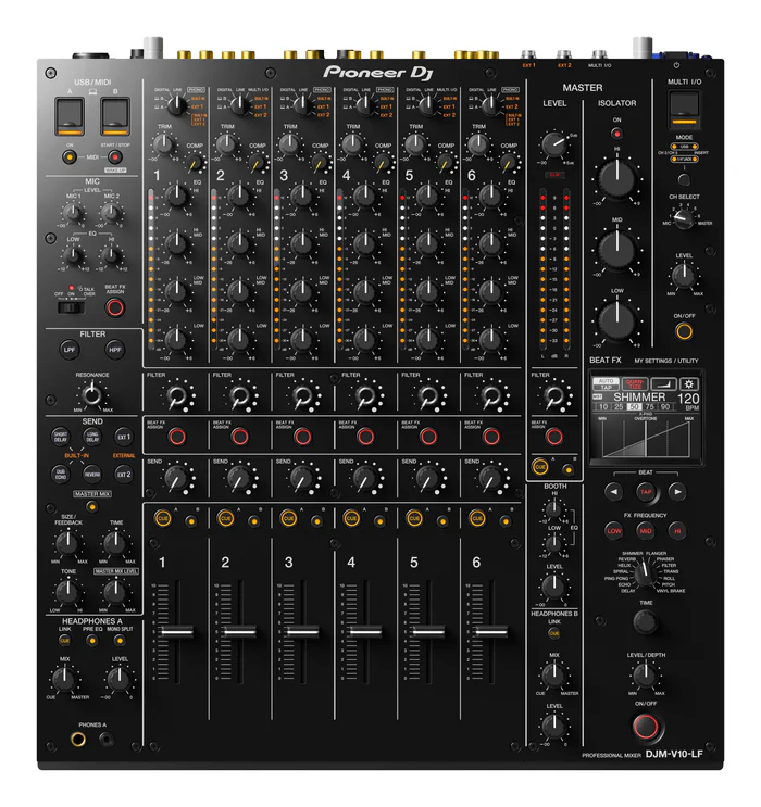 מיקסר מועדונים מקצועי 6 ערוצים DJM-V10-LF