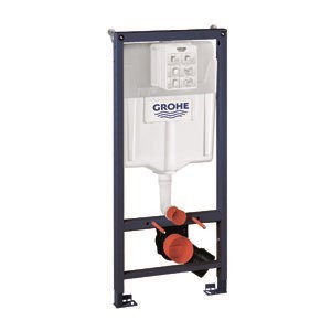 מיכל הדחה סמוי לקיר גבס GROHE כולל תומכות