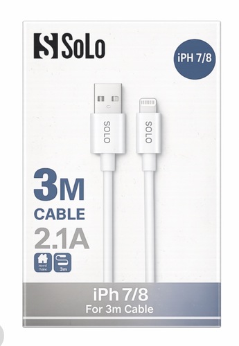 כבל מטען Lightning ל-USB-A באורך 3 מטר /charger Solo Lightning to USB-A Cable