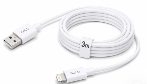 כבל מטען Lightning ל-USB-A באורך 3 מטר /charger Solo Lightning to USB-A Cable