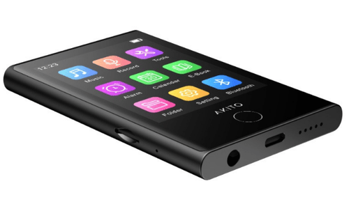 נגן אקיטו MP3 משולב עם אוזניות בלוטוס Akito X-POD