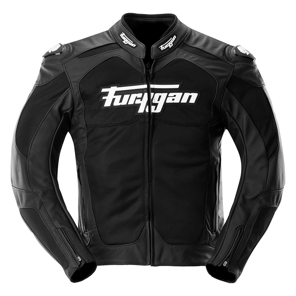 מעיל עור פוריגן שחור / לבן - FURYGAN SPEED MESH 3 EVO