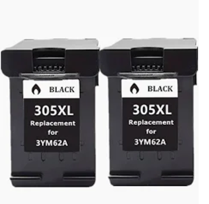 2 ראשי דיו תואמים שחורים  (HP 305XL (3YM62AE