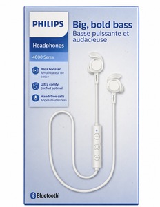 אוזניות אלחוטי | Philips 4000 Series Bass Booster Bluetooth Earphones