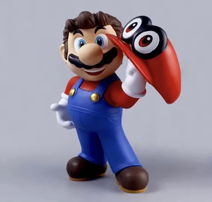 פסל Super Mario עם כובע אדום | Super Mario Collectible Figure with Red Cap