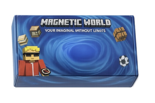 סט מגנטים Magnetic World עולם קוביות |100 pieces Magnetic World Block World Magnet Set