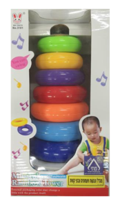 מגדל טבעות פעמונים צבעי הקשת