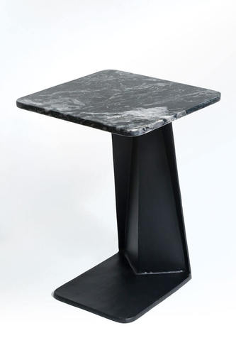 שולחן נשכן שיש יוקרתי BRASS+MARBLE VALINTINO – שחור מט