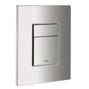 לחצן ניאגרה סמויה GROHE אנכי אופקי מלבני - כרום 38732000