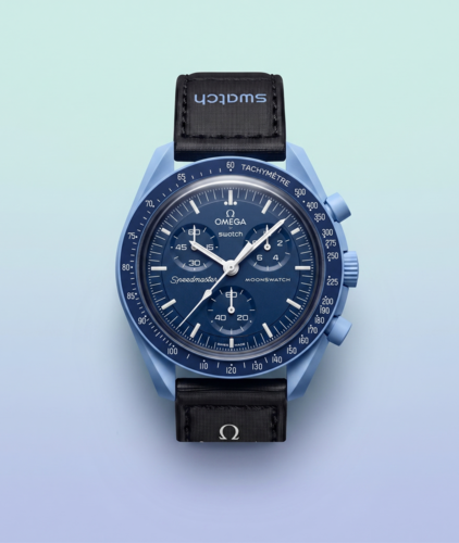 שעון יד לגבר Swatch x Omega Moonswatch Mission To Neptune