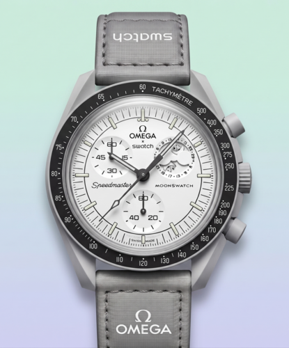 שעון יד לגבר Omega X Swatch Speedmaster's space flight qualification in 1965