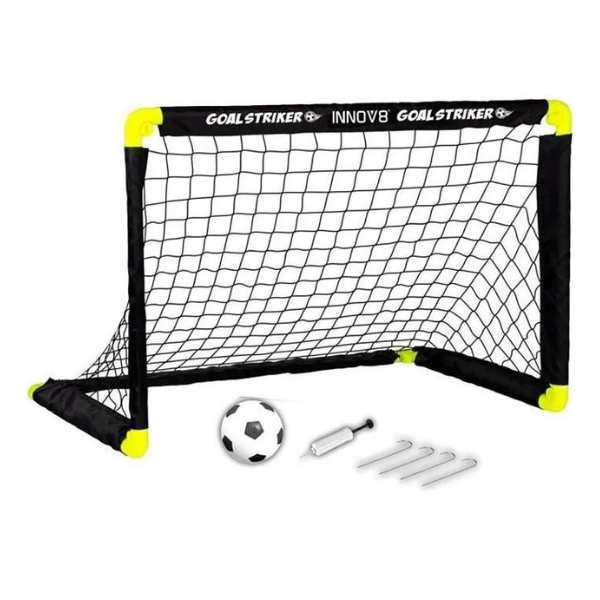 זוג שערי כדורגל מתקפלים עם כדור ומשאבה VIPER – GOAL STRIKER