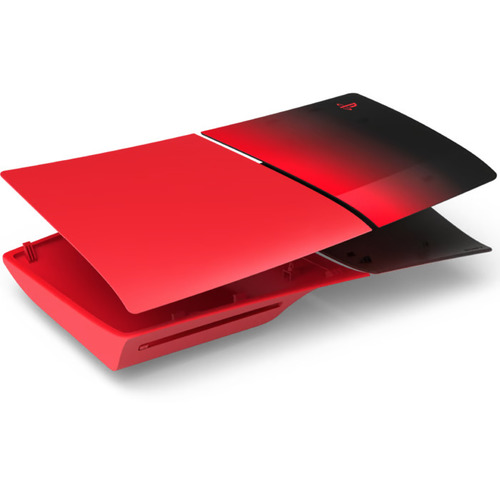 כיסוי מקורי לקונסולת Sony Playstation 5 Slim - צבע Techno Red