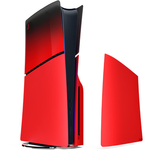 כיסוי מקורי לקונסולת Sony Playstation 5 Slim - צבע Techno Red