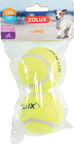 זולוקס זוג כדורי טניס  לכלבים  SUNSET REFILL BALL L