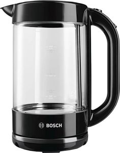 קומקום זכוכית 1.7 ליטר Bosch TWK70B03 2400W – צבע שחור