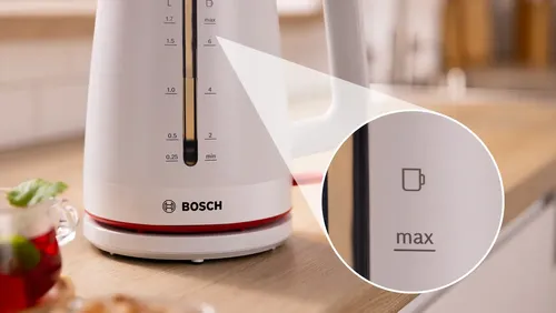 קומקום חשמלי 1.7 ליטר Bosch בוש MyMoment TWK3M121 לבן