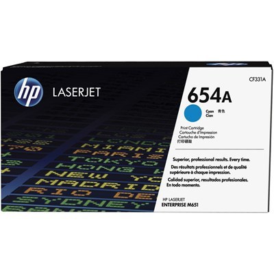 מחסנית טונר ציאן מקורית HP M651 654X Toner 