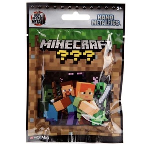 דמות הפתעה שקית הפתעה Minecraft Nano Metalfigs Mystery Figure