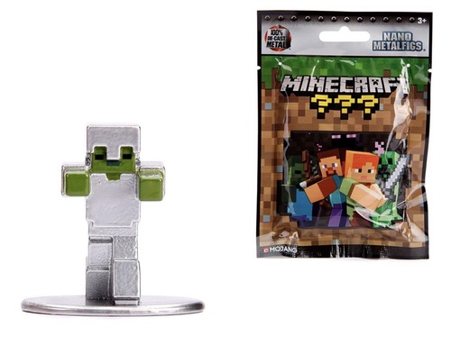 דמות הפתעה שקית הפתעה Minecraft Nano Metalfigs Mystery Figure