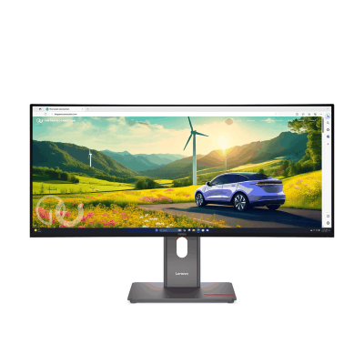מסך מחשב קעור Lenovo ThinkVision P34wD-40 34" IPS WQHD Ultra-Wide