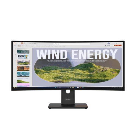 מסך מחשב קעור Lenovo ThinkVision T34wD-40 34" VA WQHD Ultra-Wide