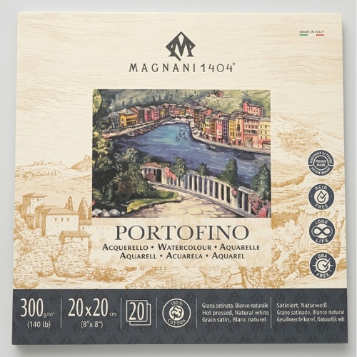 בלוק אקוורל 20/20 300 גר 20 דף Portofino Magnani