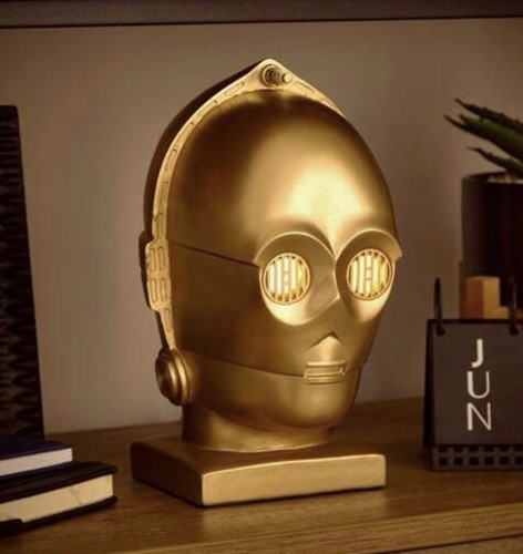 ראש דקורטיבי C-3PO מלחמת הכוכבים מפוליסטירן | C-3PO Star Wars Decorative Polystyrene Head