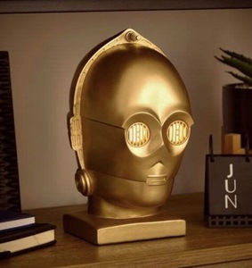 ראש דקורטיבי C-3PO מלחמת הכוכבים מפוליסטירן | C-3PO Star Wars Decorative Polystyrene Head