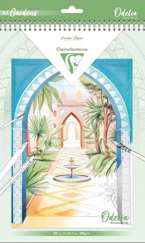 חוברת צביעה ספירלה 20 - גינות | אודל