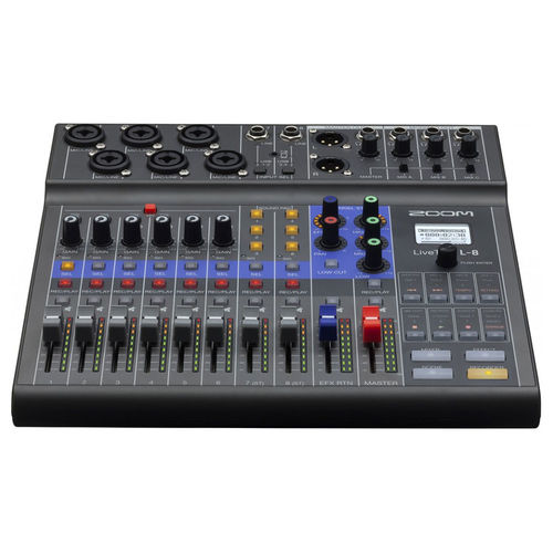 מיקסר ומקליט סאונד נייד 8 ערוצים Zoom LiveTrak L-8 Digital Mixer