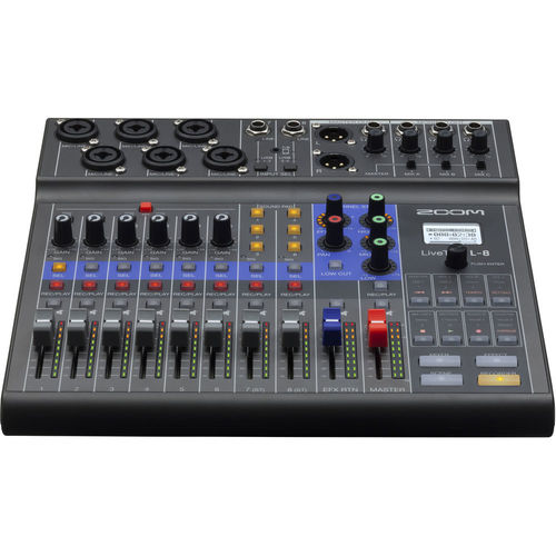 מיקסר ומקליט סאונד נייד 8 ערוצים Zoom LiveTrak L-8 Digital Mixer