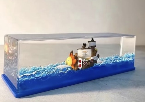 סירת גלים נוזלית וואן פיס | One Piece Boat Liquid Wave Ship Desk Toy