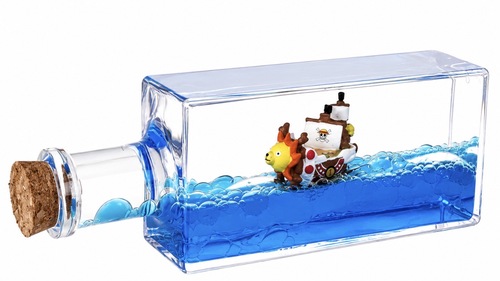 סירת גלים נוזלית וואן פיס | One Piece Boat Liquid Wave Ship Desk Toy