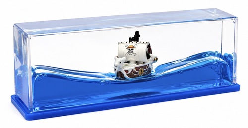 סירת גלים נוזלית וואן פיס  Boat One Piece Going Merry Liquid Wave Desk Toy