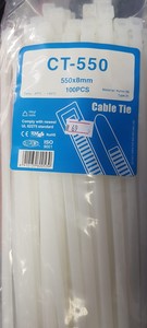 אזיקונים 550X8 ממ - חבילה של 100 יחידות. CT-550