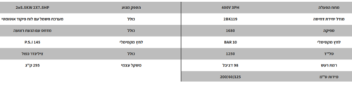 מדחס 500 ליטר 7.5X2 כ