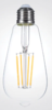נורת לד אגס פילמנט ST64 15W שקוף